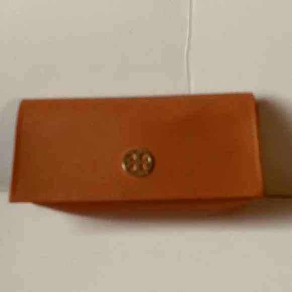 Tory Burch Orange Clutch - Picture 1 of 10